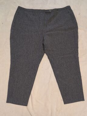Worthington Charcoal Gray Slim Leg Dress Pants Size 24W
